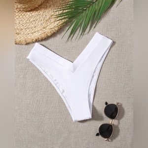 White high waisted bikini bottoms!
